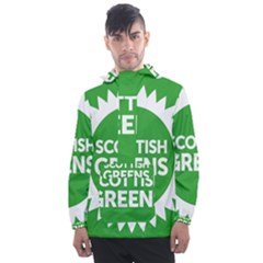 Flag Of Scottish Green Party Men s Front Pocket Pullover Windbreaker by abbeyz71