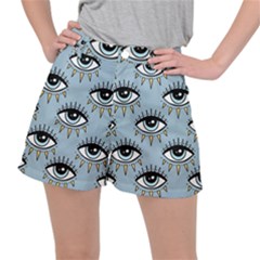Eyes Pattern Ripstop Shorts by Valentinaart