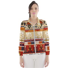 Seamless Ethnic Pattern Women s Windbreaker