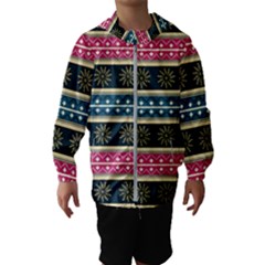 African Seamless Pattern Abstract Background Hand Drawn Kids  Hooded Windbreaker