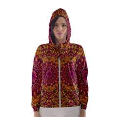 Mandala Vector Tribal Vintage Ethnic Seamless Pattern Print Women s Hooded Windbreaker