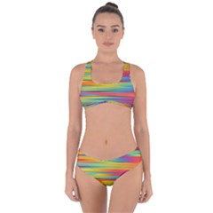 Rainbow Swirl Criss Cross Bikini Set