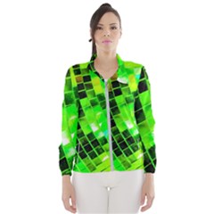 Green Disco Ball Women s Windbreaker by essentialimage