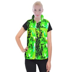 Green Disco Ball Women s Button Up Vest by essentialimage