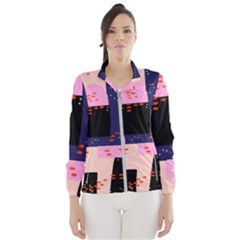 Vibrant Tropical Dot Patterns Women s Windbreaker