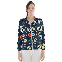 Halloween Candy Pattern Vector Women s Windbreaker