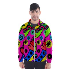 Seamless Doodle Men s Windbreaker