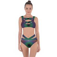 Abstract Patterns Bandaged Up Bikini Set 