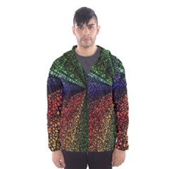 Abstract Colorful Pieces Mosaics Men s Hooded Windbreaker