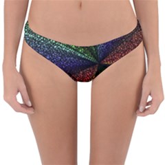 Abstract Colorful Pieces Mosaics Reversible Hipster Bikini Bottoms by Vaneshart