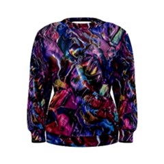 Multicolored Abstract Painting Women s Sweatshirt