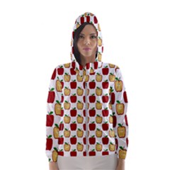 Apple Polkadots Women s Hooded Windbreaker by bloomingvinedesign