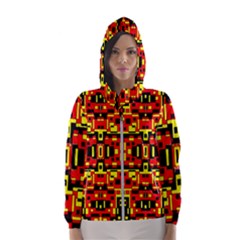 Rby-8-7-53 Women s Hooded Windbreaker by ArtworkByPatrick