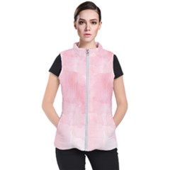 Pink Blurry Pastel Watercolour Ombre Women s Puffer Vest by Lullaby