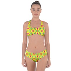 Pattern Texture Seamless Modern Criss Cross Bikini Set by Simbadda