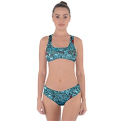 Background Organic Pattern Alie Criss Cross Bikini Set by Simbadda