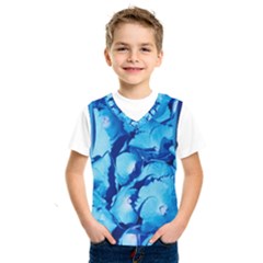 Hydrangea Blue Petals Flower Kids  Sportswear by Simbadda