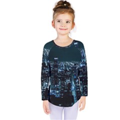 Building Night City Kids  Long Sleeve Tee