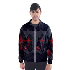 The Crows With Cross Men s Windbreaker by FantasyWorld7