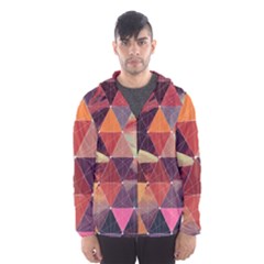 Geometric Pattern Art Men s Hooded Windbreaker