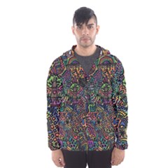 Awesome Abstract Pattern Men s Hooded Windbreaker