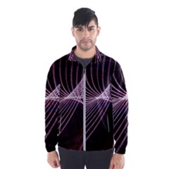 Light Sunlight Spiral Flower Line Color Electricity Circle Lightpaint Symmetry Shape  Macro   Men s Windbreaker