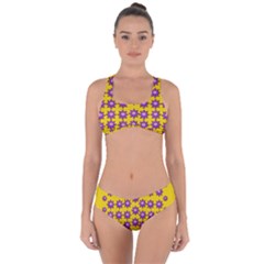 Lotus Bloom Always Live For Living In Peace Criss Cross Bikini Set by pepitasart