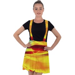 Color Concept Colors Colorful Velvet Suspender Skater Skirt by Wegoenart