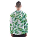 Leaves Green Pattern Nature Plant Men s Hooded Windbreaker View2