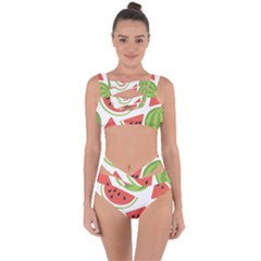 Watermelon Juice Auglis Clip Art Watermelon Bandaged Up Bikini Set 