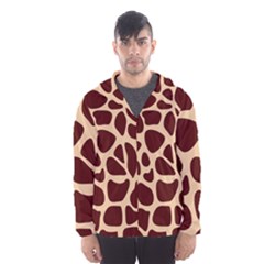 Animal Print Giraffe Patterns Men s Hooded Windbreaker