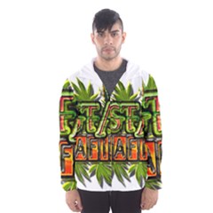 Cannabis Hemp Hashish Illegal Drug Trade Rasta Men s Hooded Windbreaker