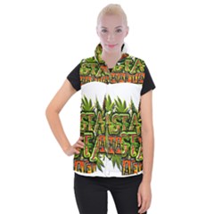 Cannabis Hemp Hashish Illegal Drug Trade Rasta Women s Button Up Vest by Vaneshart