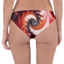 Abstract Fractal Patterns Red Reversible Hipster Bikini Bottoms View2