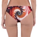 Abstract Fractal Patterns Red Reversible Hipster Bikini Bottoms View4