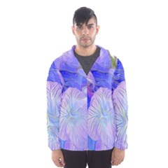 Flowers Abstract Colorful Art Men s Hooded Windbreaker