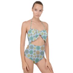 Zappwaits Juli Scallop Top Cut Out Swimsuit by zappwaits