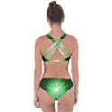 Green Blast Background Criss Cross Bikini Set View2