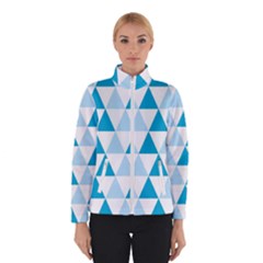 Abstract Modern Background Blue Winter Jacket