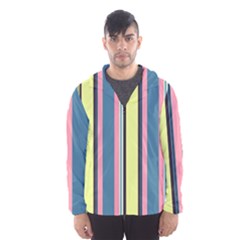 Stripes Colorful Wallpaper Seamless Men s Hooded Windbreaker