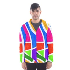 Abstract Background Men s Hooded Windbreaker