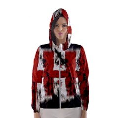 British Flag Women s Hooded Windbreaker