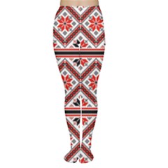 Folklore Ethnic Pattern Background Tights