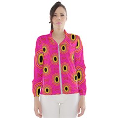 Abstract Clutter Women s Windbreaker