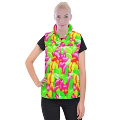 Vibrant Jelly Bean Candy Women s Button Up Vest by essentialimage