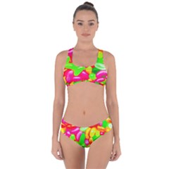 Vibrant Jelly Bean Candy Criss Cross Bikini Set by essentialimage