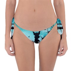 Litte Fairy With Deer In The Night Reversible Bikini Bottom by FantasyWorld7