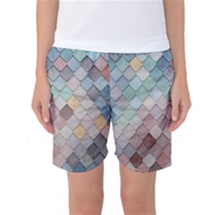 Tiles Shapes 2617112 960 720 Women s Basketball Shorts by vintage2030