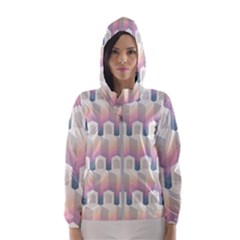 Seamless Pattern Background Entrance Women s Hooded Windbreaker