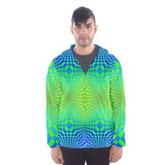 Pattern Colorful Abstract Men s Hooded Windbreaker